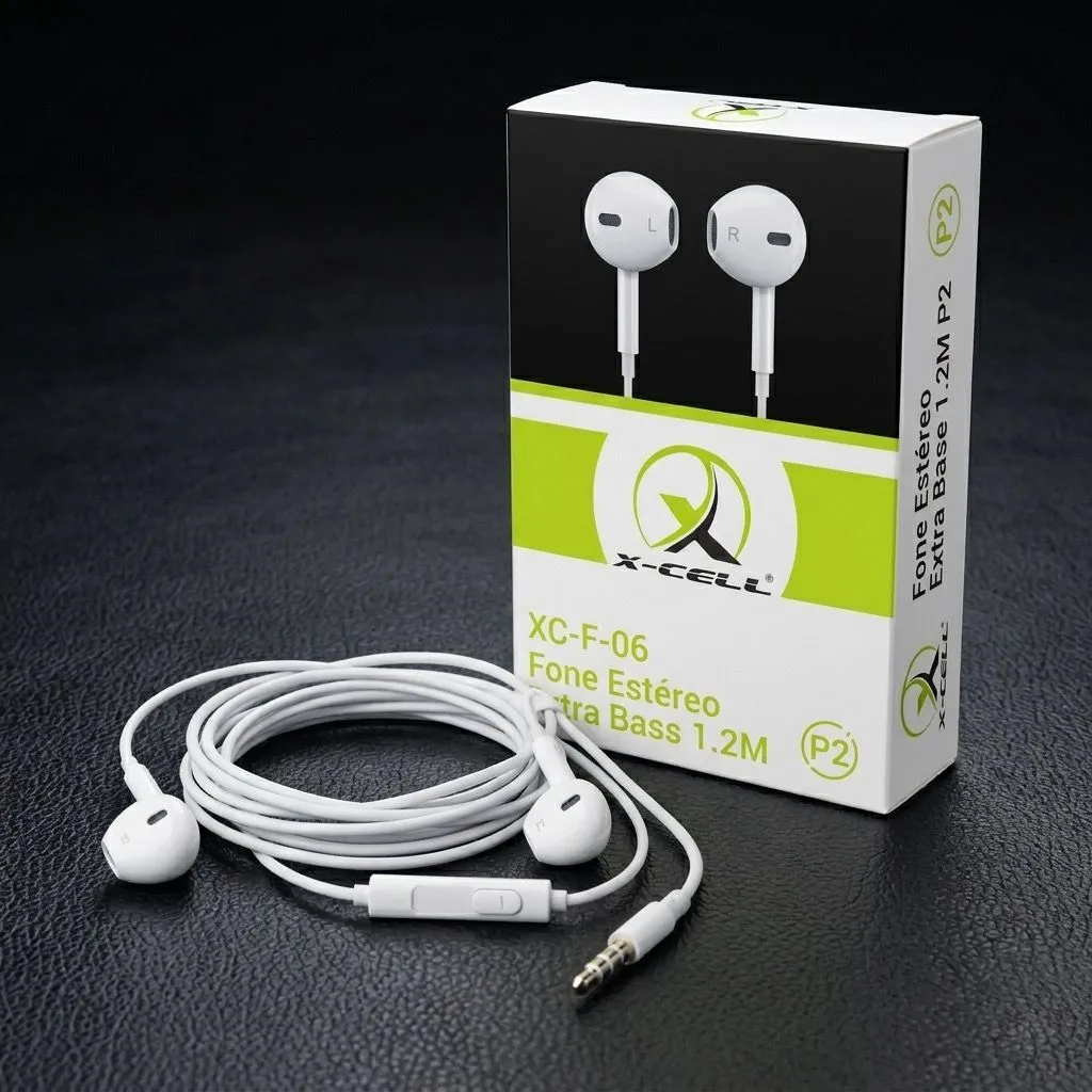 Fone Estéreo XC-F-06 Extra Bass — SKU XC-F-06