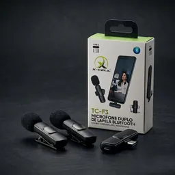 Microfone de Lapela Duplo Sem Fio TC-F3 — produto relacionado